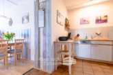 Küche - Rügen-Sellin| Traumhafte Ferienwohnung mit hochwertiger Einrichtung & eigener Terrasse!