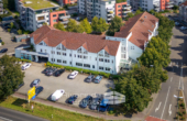 Drohnenansicht - Investitionschance in Hanau: Zwei Gewerbekomplexe mit Tiefgaragen und starkem Zukunftspotenzial