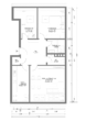 Wohnungsgrundriss - Vermietete Eigentumswohnung in Bestlage von Bremen-Gete – Umfassend modernisiert