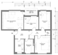 Wohnungsgrundriss - Attraktive 4-Zimmer-Wohnung nahe Klinikum Links der Weser – technisch modernisiert