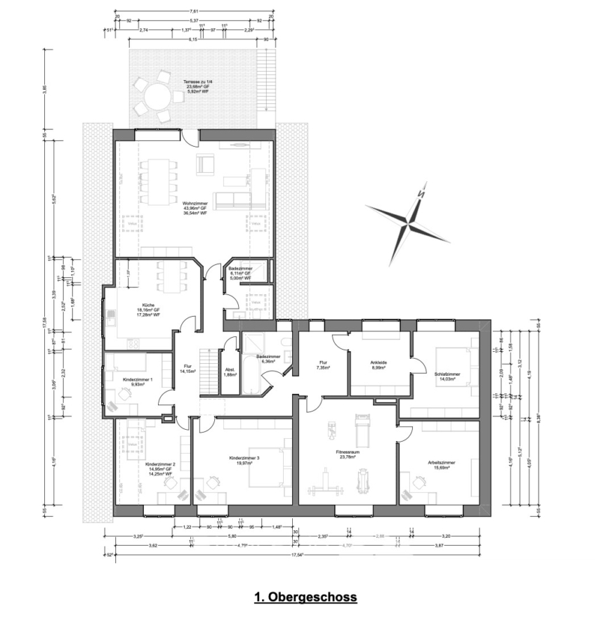 Grundriss Obergeschoss