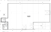 Grundrisszeichnung - Über 1000m² Lager- und Gewerbehalle im Gewerbegebiet Oyten