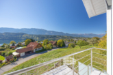 Aussicht von der großzügigen Terrasse - Exklusive Villa mit Panoramablick auf den Millstätter See in Seeboden!