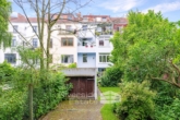 Rückansicht - Haus, Garage und Garten - Vollvermietetes Dreifamilienhaus mit Garage in Top-Lage der Bremer Neustadt