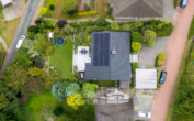 Luftaufnahme - Modernisiertes Einfamilienhaus mit Photovoltaik und traumhaftem Ausblick!