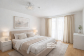 Schlafzimmer (virtuell neu eingerichtet) - Hochparterre: 3-Zimmer-Wohnung mit Fußbodenheizung, großer Terrasse und Tiefgaragenstellplatz