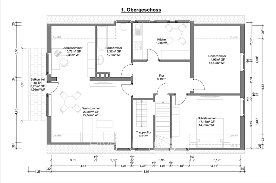 Grundriss 1. OG